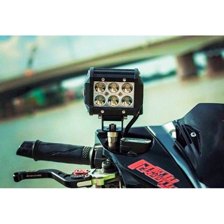 Đèn trợ sáng C6 6 led tặng công tắc và bass