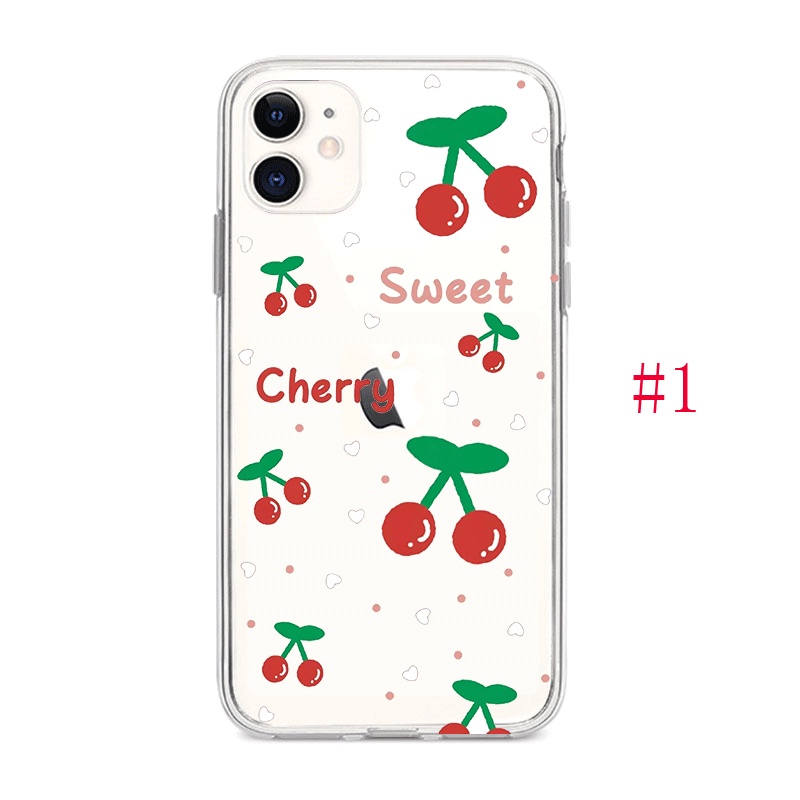 Ốp Điện Thoại Silicon In Hình Quả Dâu Cho Iphone 11 Pro Max X XR XS Max