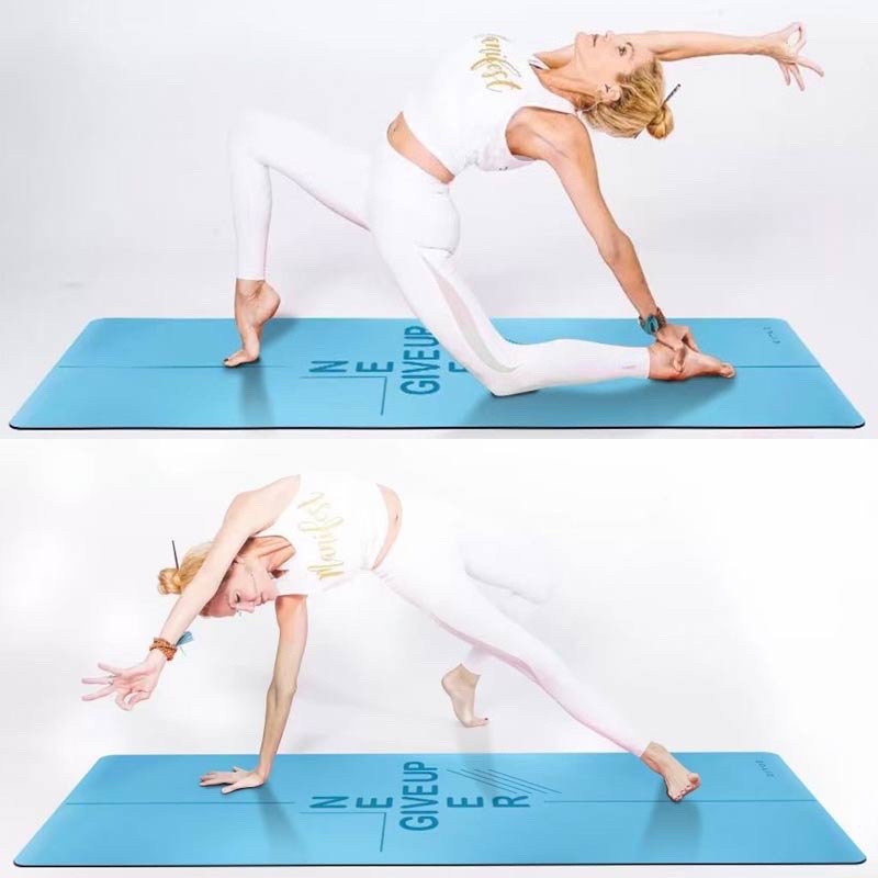 Đệm tập Yoga cao su cao cấp “Never Giver Up” Phiên Bản mới từ Nature Yoga Mat