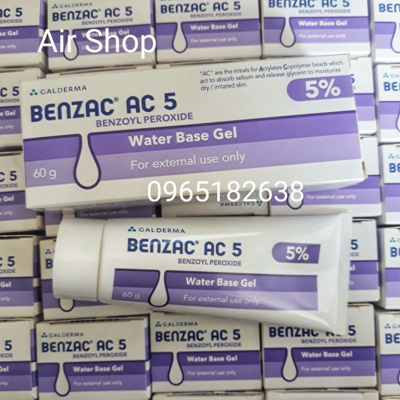 [Sẵn-15g/60g] Benzac AC 2.5% 5%🍃Date mới🍃 Gel hỗ trợ giảm mụn | BigBuy360 - bigbuy360.vn