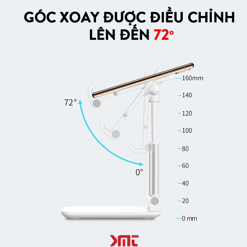 Giá đỡ điện thoại để bàn gấp điện thoại di động giá đỡ bàn cho iPhone ipad pro mini Samsung Xiaomi Tablet PK09 KMT Store