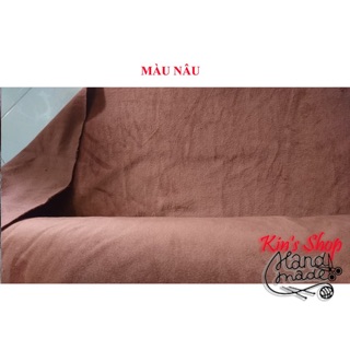 Combo vải lông nhung 0.5m và 10 tấm nỉ mềm hàng quốc