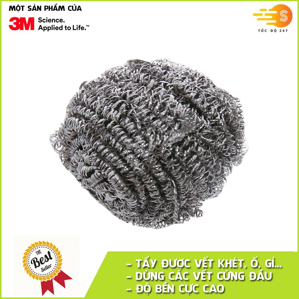 GÓI 3 MIẾNG CƯỚC CỌ RỬA SCOTCH-BRITE 3M CR-INOX