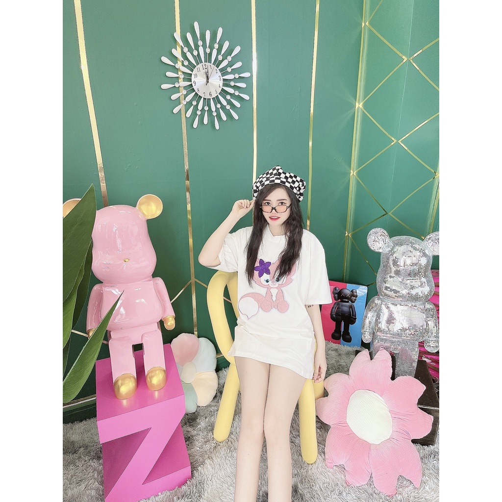 Áo Thun Hình Thêu Nổi Mèo Đáng Yêu Quảng Châu Cao Cấp  - AT13 | BigBuy360 - bigbuy360.vn