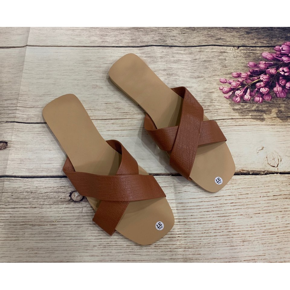 Dép quai chéo nữ cao cấp