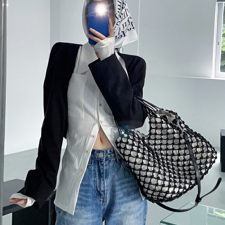 SUXI Áo Sơ Mi Dài Tay Dáng Rộng Phong Cách Hàn Quốc Dành Cho Nữ