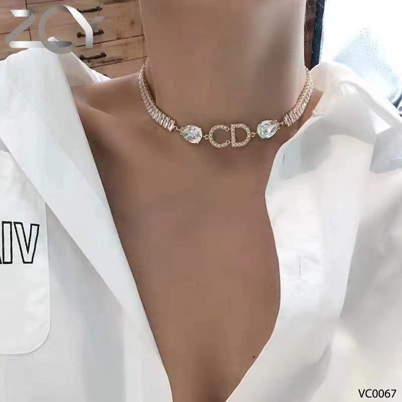 Choker CD đính đá zirconia cao cấp