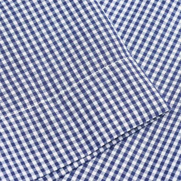 [ Size M ] Áo Sơ Mi Nam Ngắn Tay Pierre Cardin Nvy Wht Gingham | BigBuy360 - bigbuy360.vn
