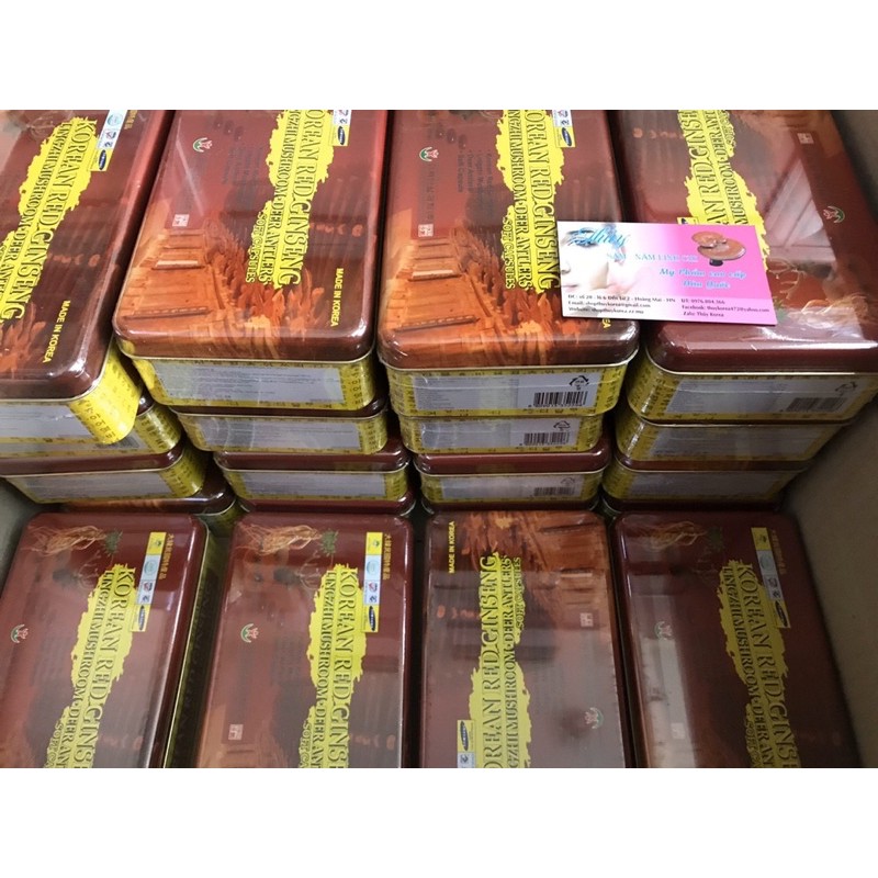 [HÀNG MƠIS] Viên Đạm Tổng Hợp Hồng Sâm Nhung Hươu Linh Chi hộp 60v | BigBuy360 - bigbuy360.vn