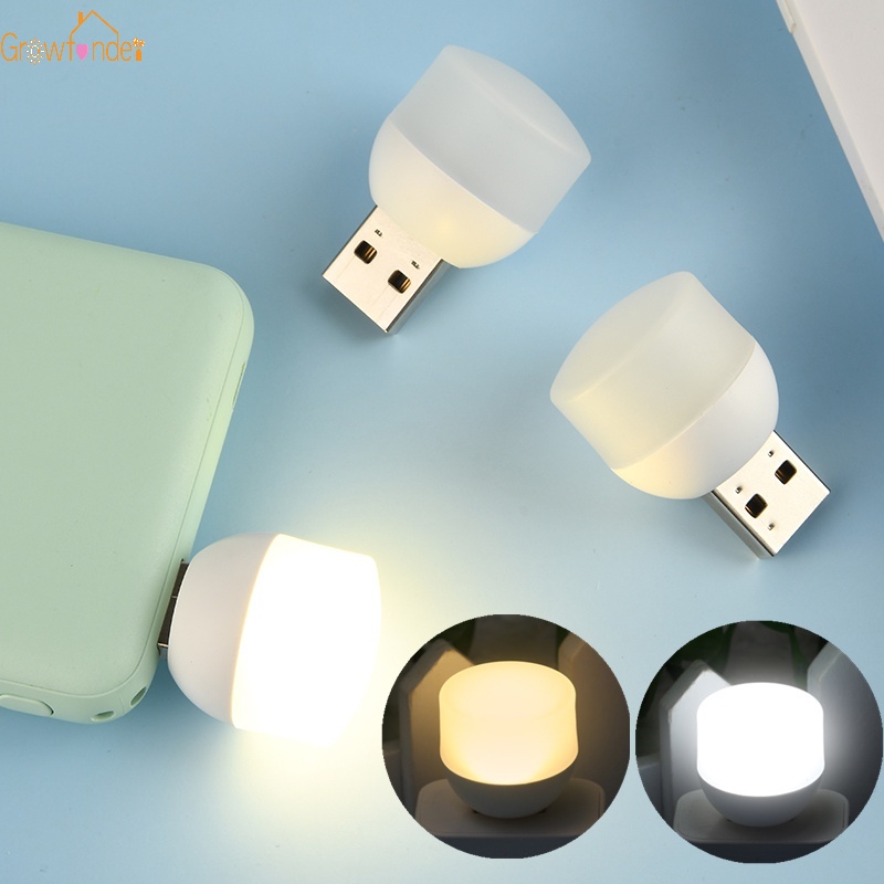 Đèn LED Đọc Sách Bảo Vệ Mắt Hình Tròn Cổng Usb Gắn Máy Tính Di Động