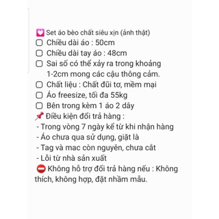 Sét áo bèo chất siêu xịn ( Ảnh thật )