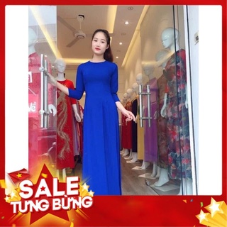 Áo dài trơn đẹp các màu