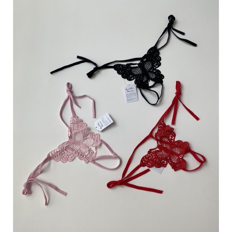 [ ẢNH THẬT ] Quần ren nữ Mubiz Panties Q1061 cột dây lọt khe | BigBuy360 - bigbuy360.vn