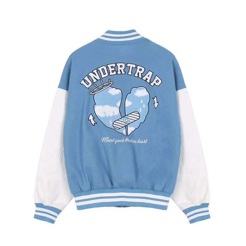 [FREE SHIP] Áo Khoác Hoodie Bomber Phong Cách Bóng Chày Undertrap Siêu Hot- Mẫu đang Trend Thịnh Hành Giới Trẻ Săn Lùng