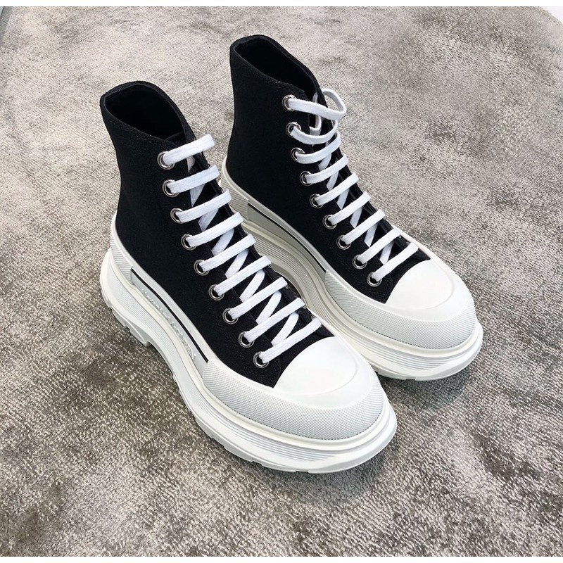 Giày MC Queen cổ cao mẫu mới hot trend 2020 MC queen Độn Đế Nâng Chiều Cao 5cm Dây Lụa Cao Cấp - Hàn