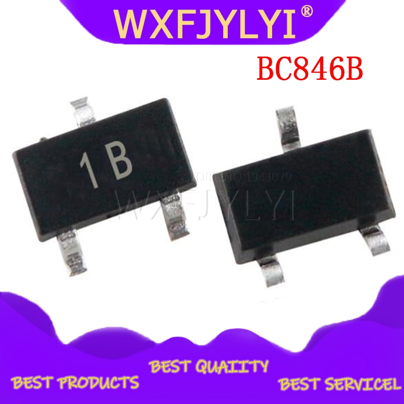 Phụ kiện Transistor Bc846B Sot23 Bc846B Sot 846B Smd Sot-23 1B 100 chiếc.