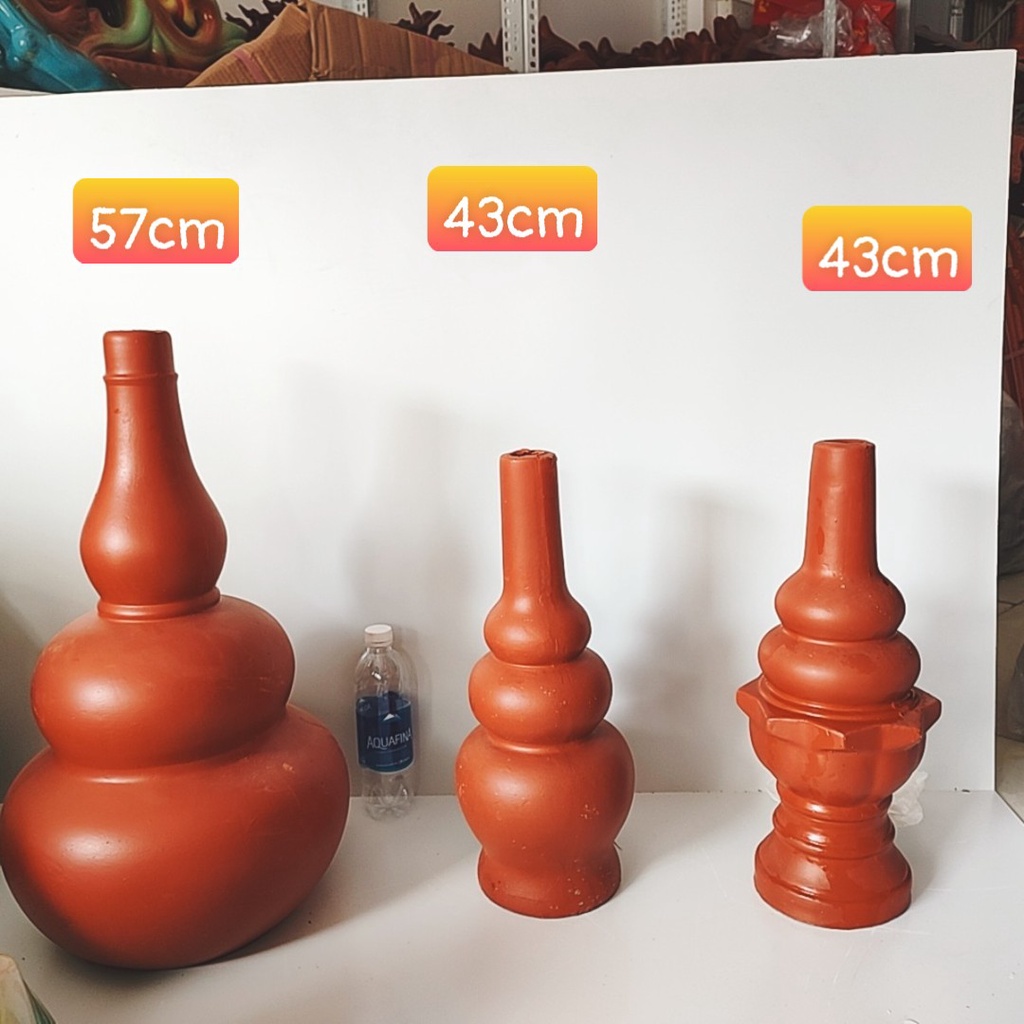 Hồ lô thu lôi chống sét cao 35cm gốm sứ Bát Tràng chính hãng, lắp trên mái nhà phù hợp với mọi loại kim thu lôi