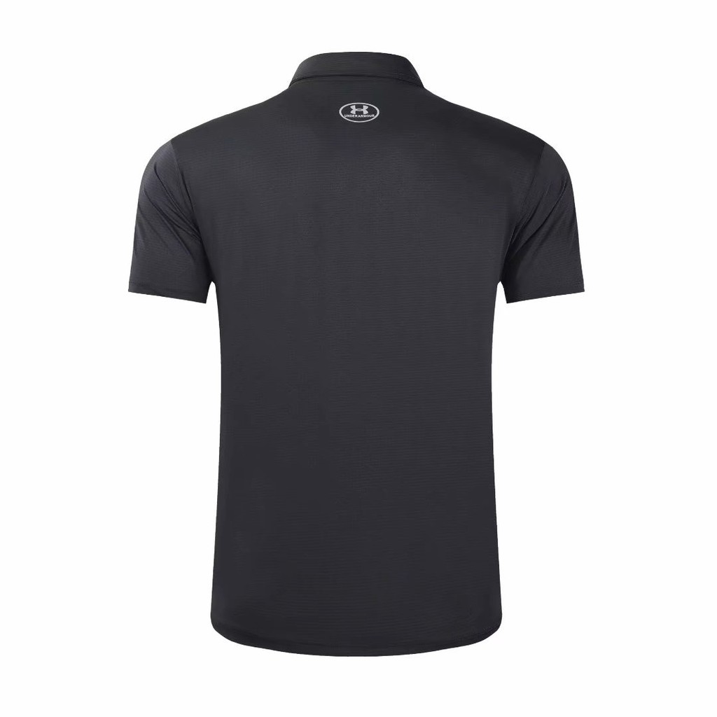 Under Armour Áo polo nam gấu con tay lỡ, áo thun nam ngắn tay cổ bẻ chất cá xấu Cotton 391