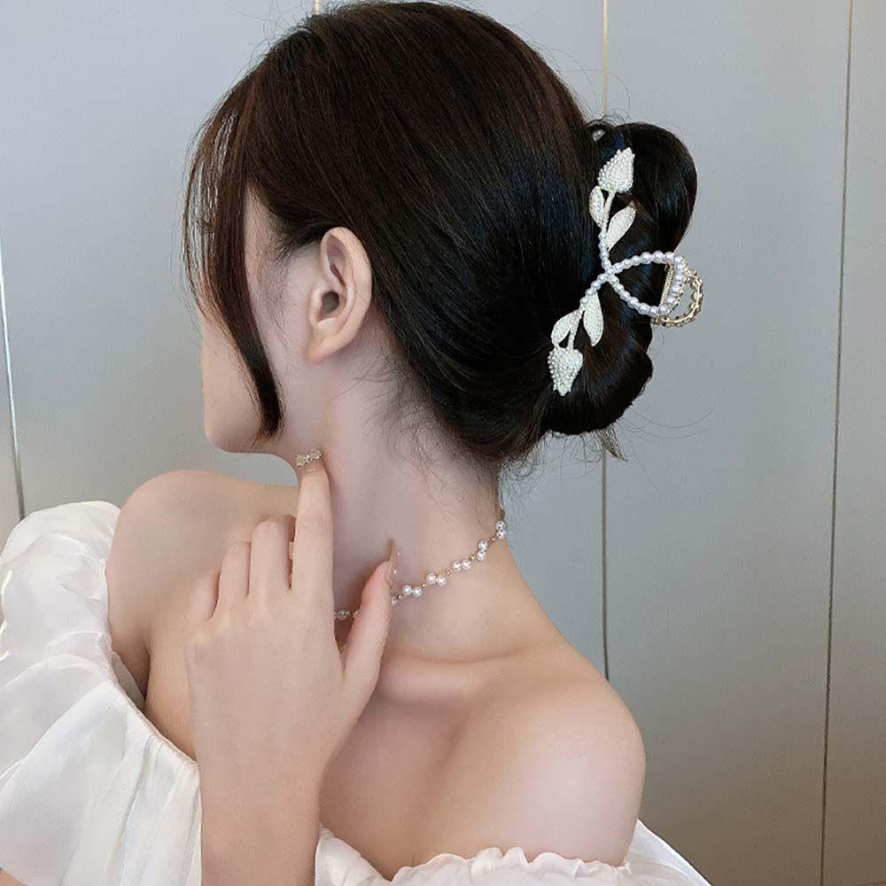 Kẹp Tóc Họa Tiết Hoa Bằng Hợp Kim Ngọt Ngào WMES15H Cho Nữ