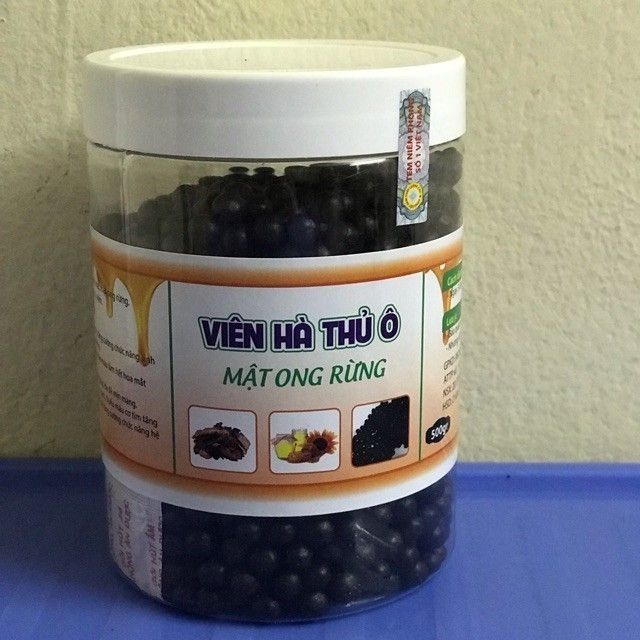 Hà thủ ô dạng viên hộp 500g dễ uống có tem và mã vạch để kiểm tra nguồn gốc nơi sản xuất