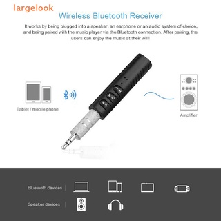 [largelook] Mini Wireless Bluetooth Car Kit Hands 3.5mm Jack AUX Audio Receiver Adapter NEW
  