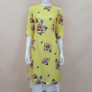 Áo dài cách tân gấm cao cấp