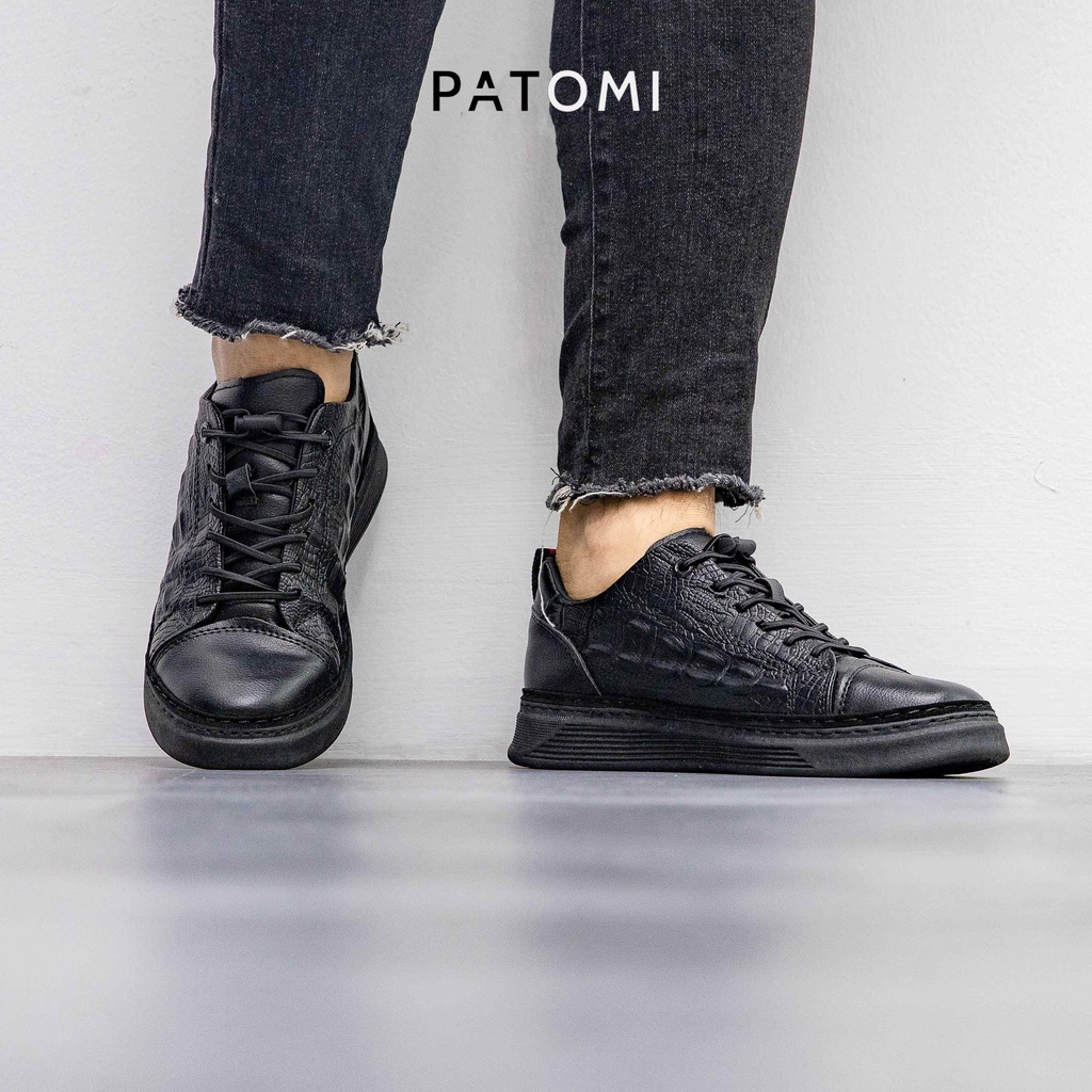 Giày thể thao nam da cá sấu cao cấp chính hãng PATOMI, giày sneaker nam phong cách công sở cho nam-G324 | BigBuy360 - bigbuy360.vn