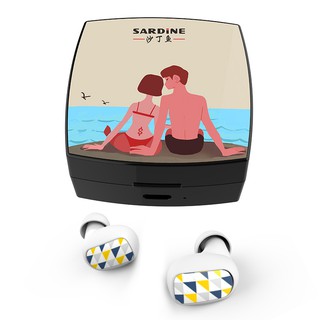 Tai nghe Bluetooth Sardine Q18 thời trang sành điệu có gương soi trang điểm