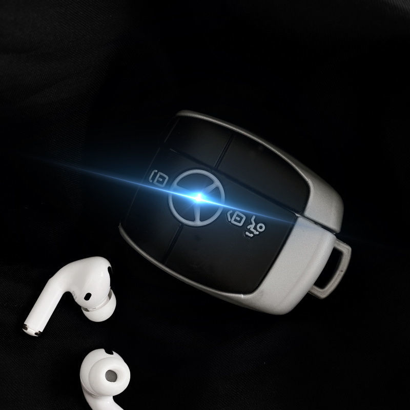 Vỏ Bảo Vệ Hộp Đựng Tai Nghe Airpods 1 / 2 Hình Logo Bmw Benz Sáng Tạo Ốp