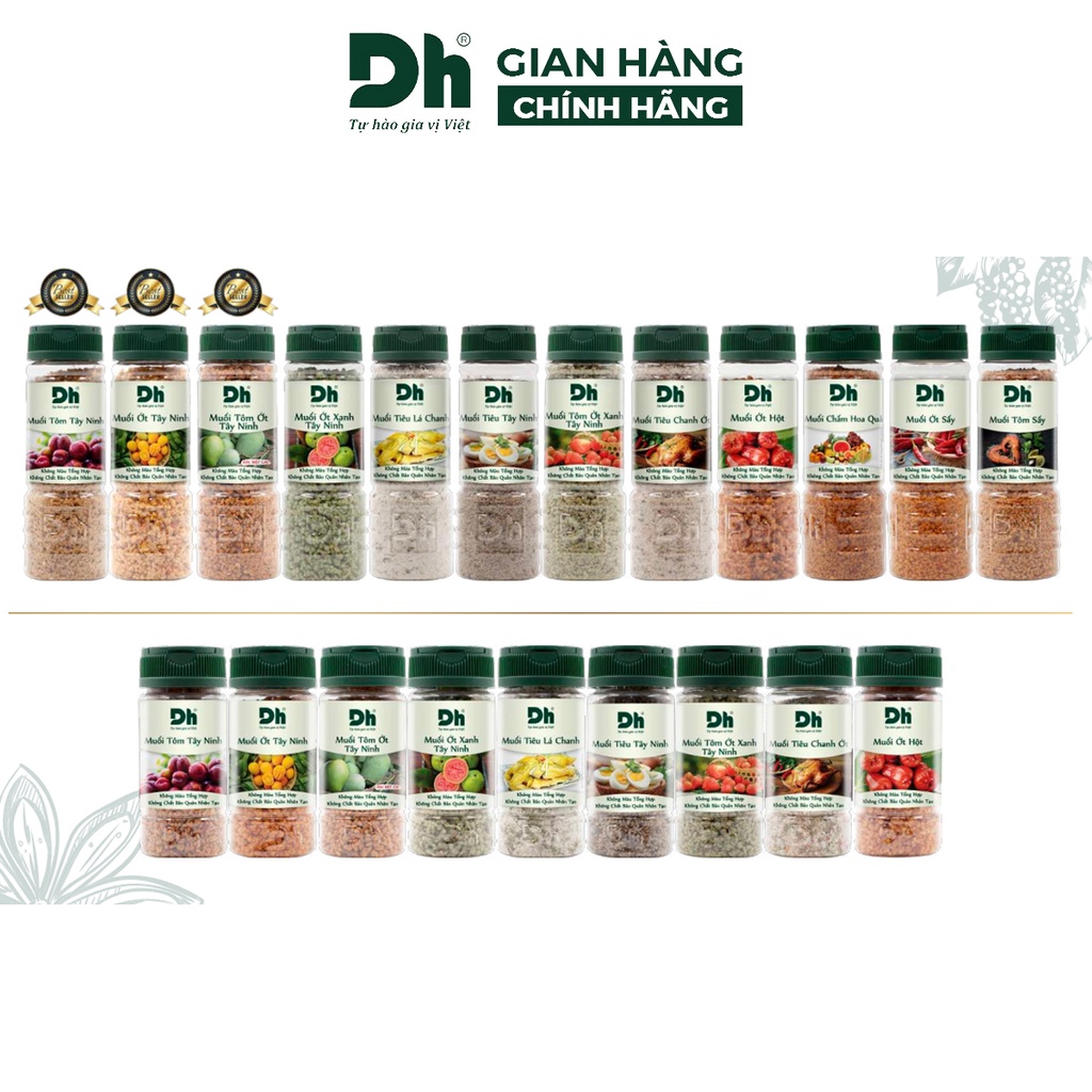 Muối chấm hoa quả DH Foods gia vị trái cây loại 1 thơm ngon 110gr