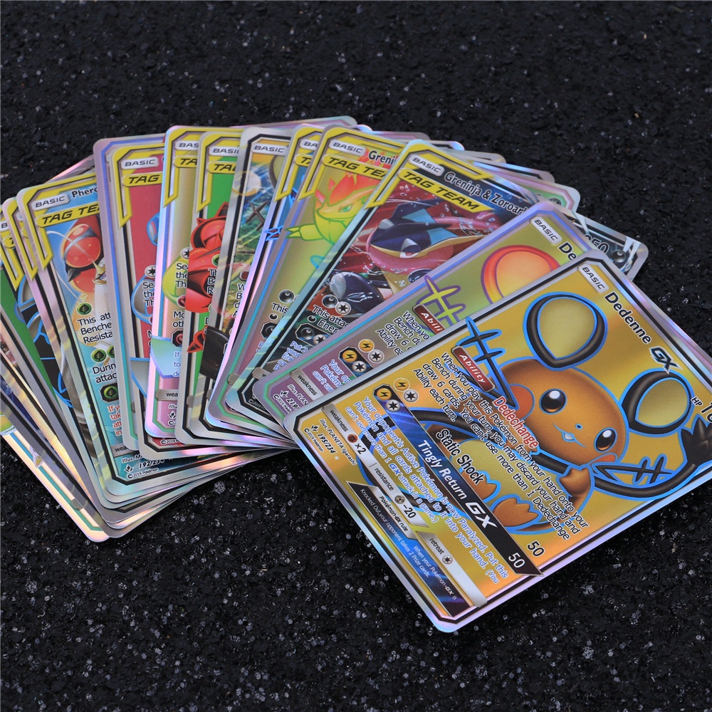 200PCS/Bộ Thẻ Bài Chơi Game Pokemon RARE GX Thẻ Bài Pokemon TCG Thẻ Trading Card Game Pokemon Loại Thẻ Bóng Cao Cấp Nhiều Loại Thẻ Pokemon