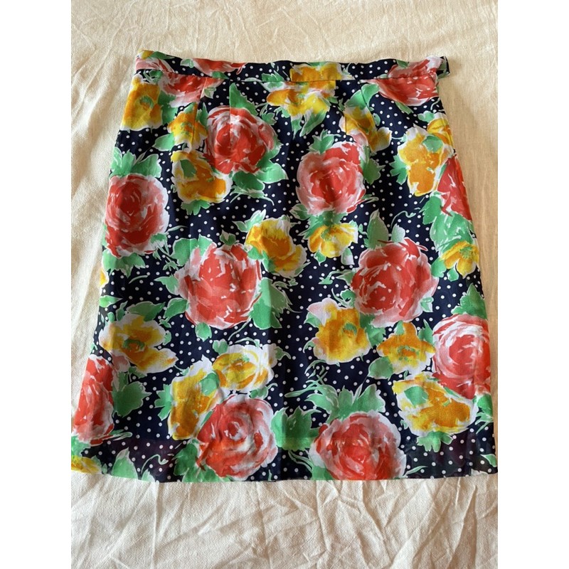 [Thanh Lý] Váy voan Nhật, 2 lớp, hoa vintage size L new 100% | BigBuy360 - bigbuy360.vn
