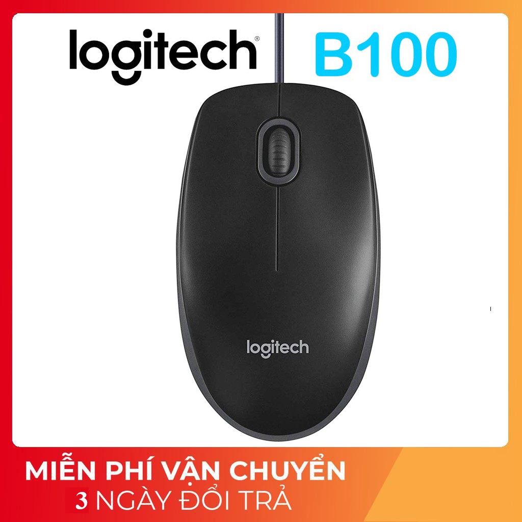 [Mã ELFLASH5 giảm 20K đơn 50K] Chuột quang Logitech B100 chính hãng bảo hành 12 tháng