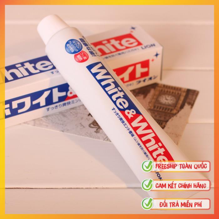 [Hàng Nhật Chuẩn] Kem Đánh Răng White&amp;White Nội Địa Nhật | KDR Trắng Răng White Nhật Bản - Tuýp 150g