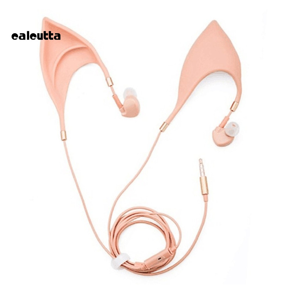 【Ready stock】3.5mm Cosplay Elf Ear Shape In-Ear Earphone Spirit Fairy Girl Headphone Gift