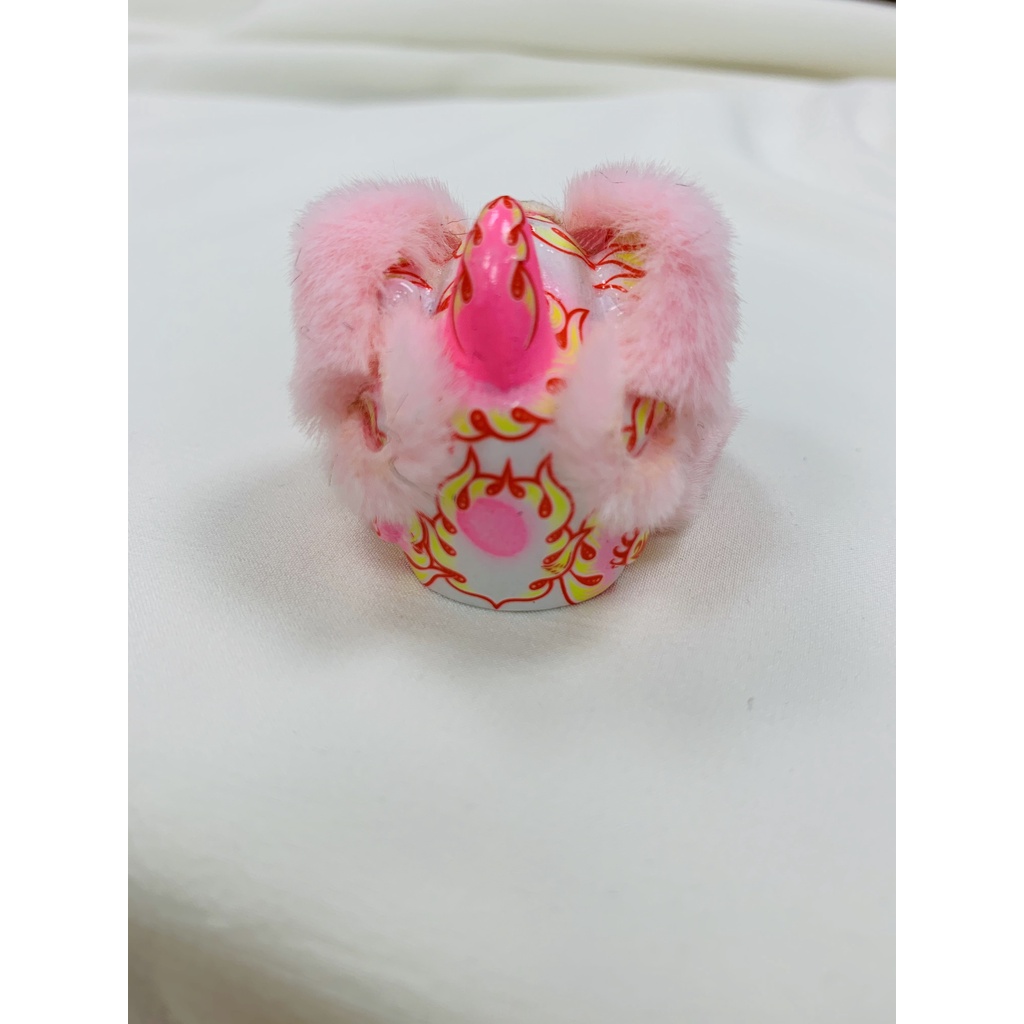 毛毛-粉色 Móc Khóa Resin Hình Sư Tử Nhảy Múa Thời Trang