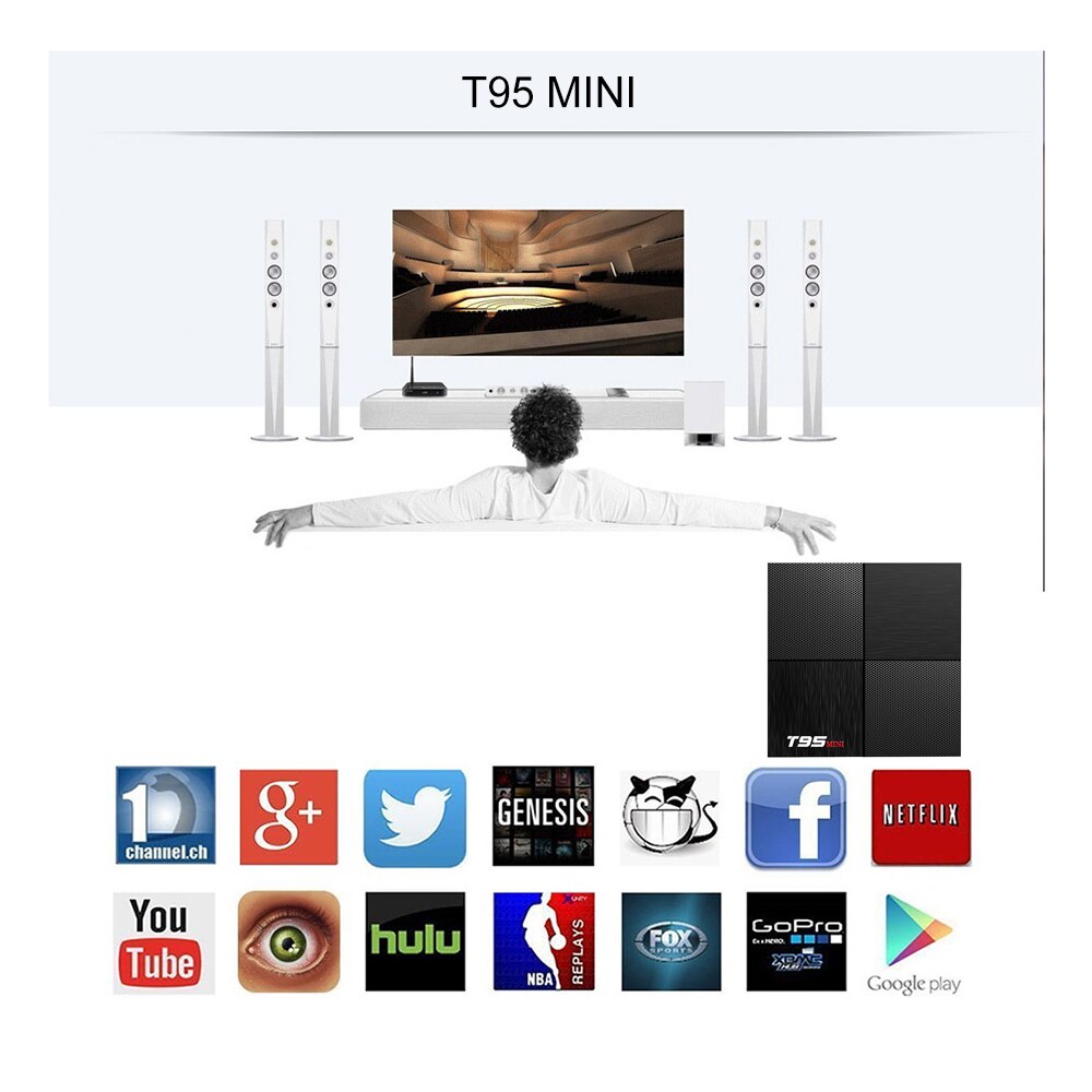 Tv Box 2gb + 16gb Android 9.0 T95Mini Allwinner H6 Quad-Core Cortex-A5 Media Player T95 Mini 2.4wifi Và Phụ Kiện