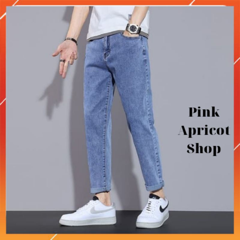 Quần bò jean baggy nam unisex hottrend 2021 Pink Apricot Shop