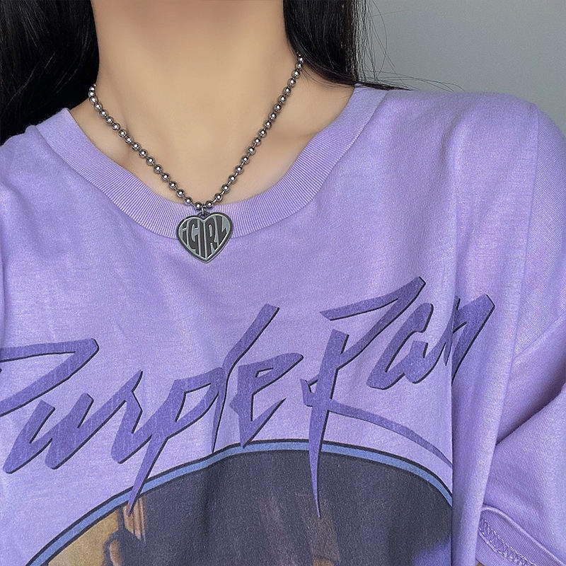 Dây chuyền chuỗi xích mặt hình trái tim phong cách hip hop cá tính 22177