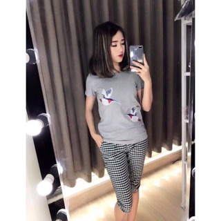 Bộ ngố Asos thêu hoạ tiết chim