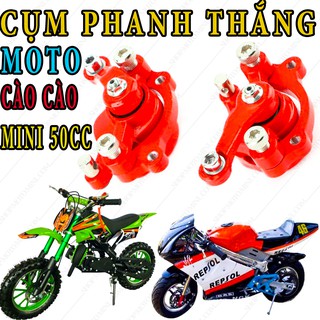 Cụm heo thắng moto mini 50cc | Cặp heo phanh dĩa cào cào 49cc