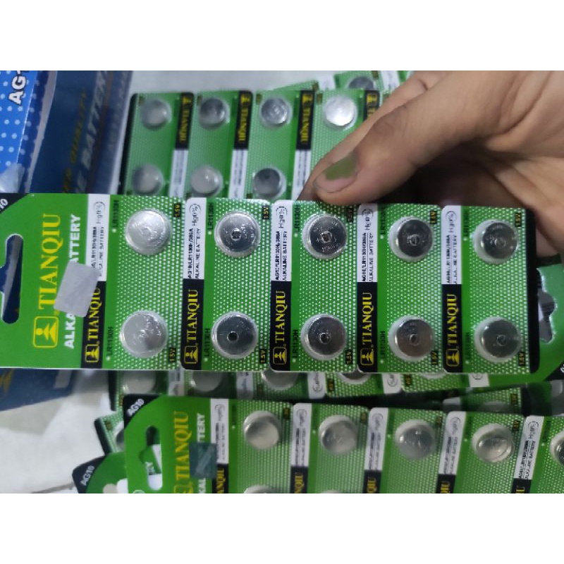 vỉ 10 viên pin cúc áo,pin đồng hồ,pin tai nghe