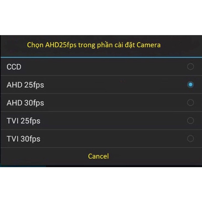 Camera lùi cho xe ô tô độ phân giải AHD và CCD