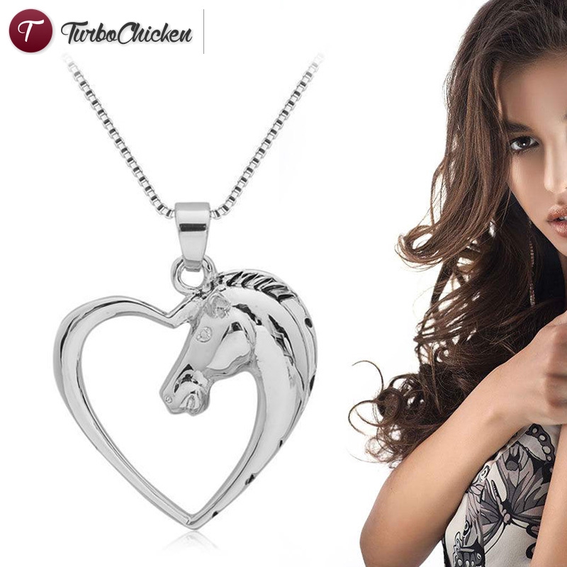 Dây Chuyền Mặt Hình Ngựa Trắng Thời Trang Cho Nam Nữ