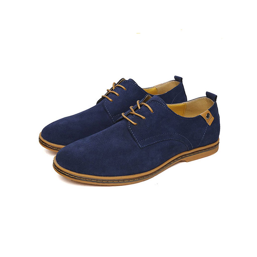 Giày Oxford Da Lộn Phong Cách Châu Âu Cho Nam Size 39-48#Giày Chạy Bộ Nam