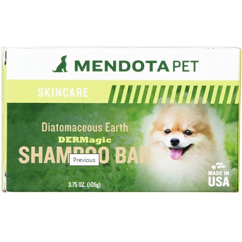 Xà phòng tắm hữu cơ trị ký sinh trùng trên da - DERMagic Organic Diatomaceous Earth Shampoo Bar