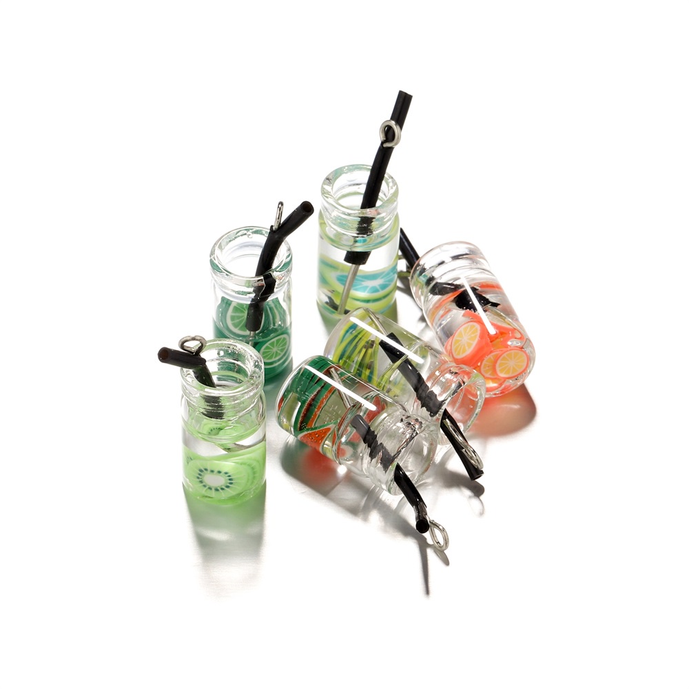 Set 10 phụ kiện trang trí ST.KUNKKA hình ly nước độc đáo tùy chọn màu sắc