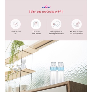 BỘ 3 BÌNH TRỮ SỮA CỔ HẸP SPECTRA 150ML