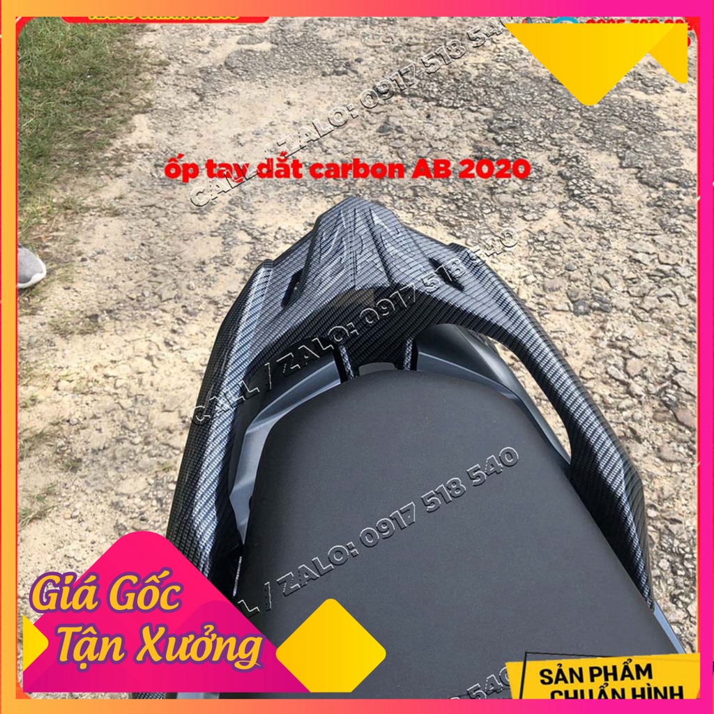 Ốp Tay Dắt AB 2020 - 2021 Sơn Carbon Loại 1 ( AIR BLADE 2020 - 2021 )  (Ảnh Sp thật)