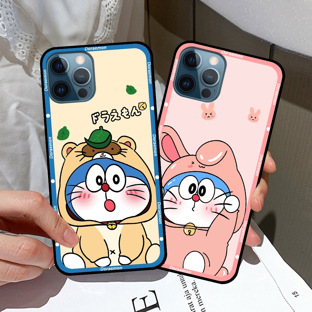 Ốp iphone 12 12 Pro 12 Pro Max 12 Mini in hình cặp đôi doremon, hổ, khủng long dễ thương